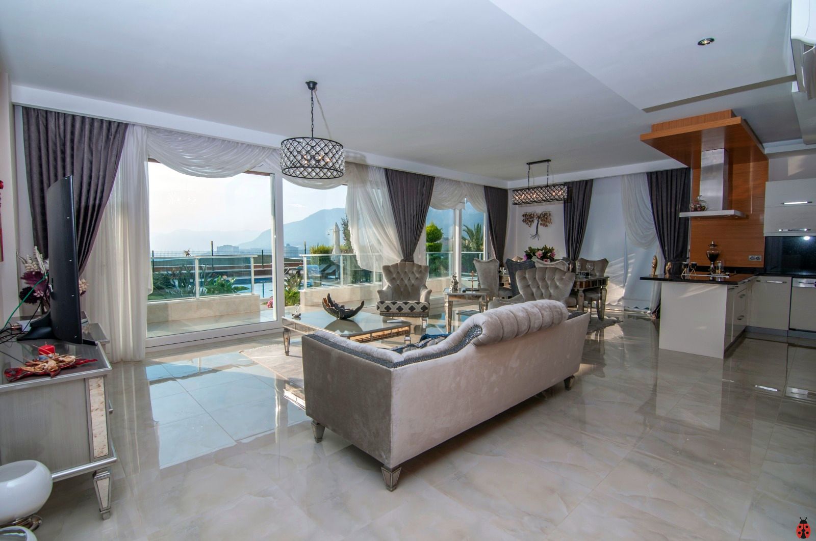 Granada Sea View villa for sale Alanya Kargicak