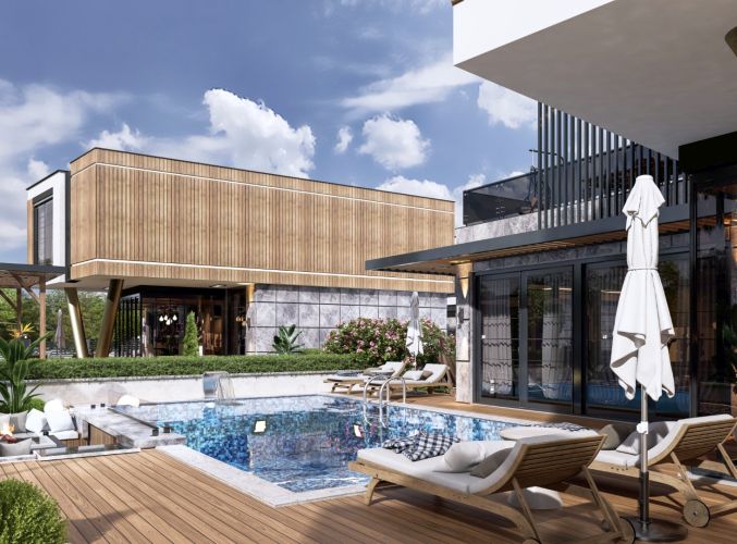 luxury modern elite sinerji villa park for sale Cyprus by Realtor Yakup Uslu