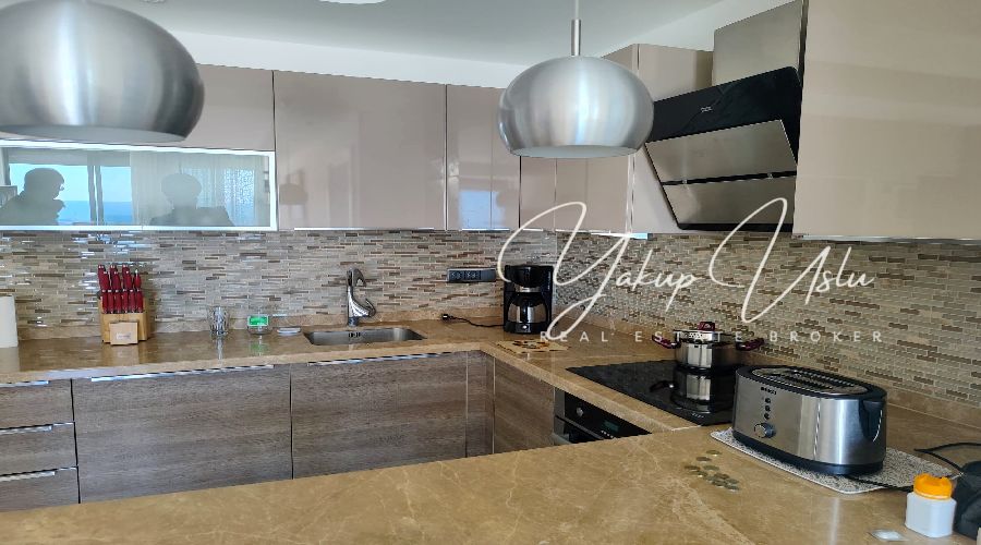 2+1 Sea View Elite Admiral Apartment for Sale | Konaklı Alanya